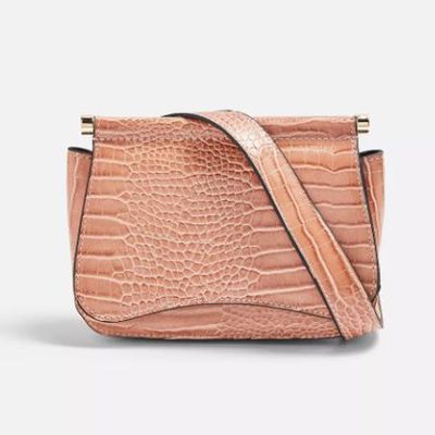  Bonnie Nude Crocodile Belt Bag