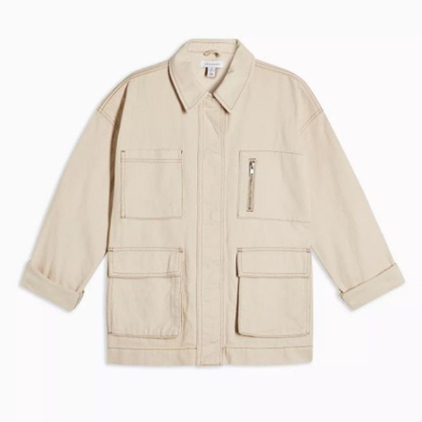 Longline Ecru Shacket