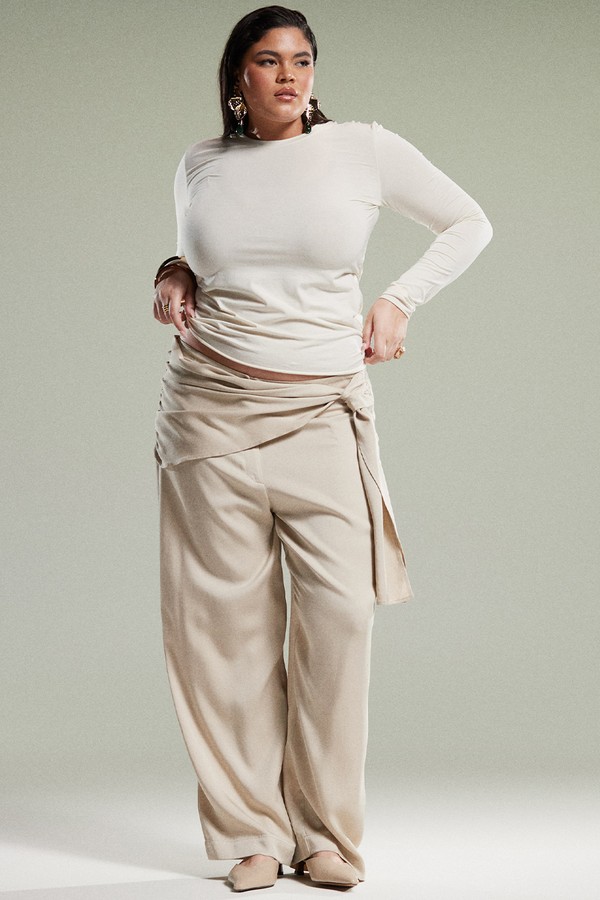 Curve Tapered Trouser With Wrap Detail from ASOS DESIGN