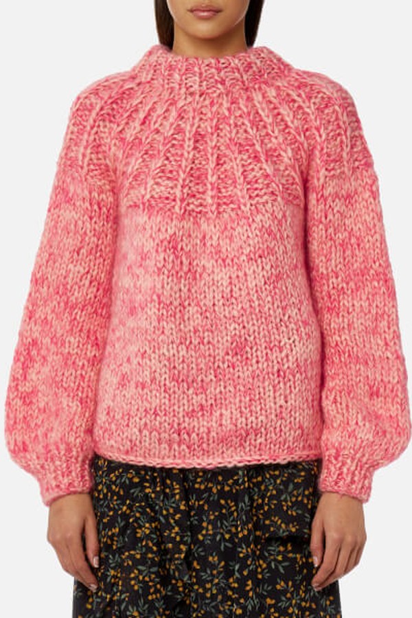 Women’s The Julliard Mohair Jumper - Pink from Ganni