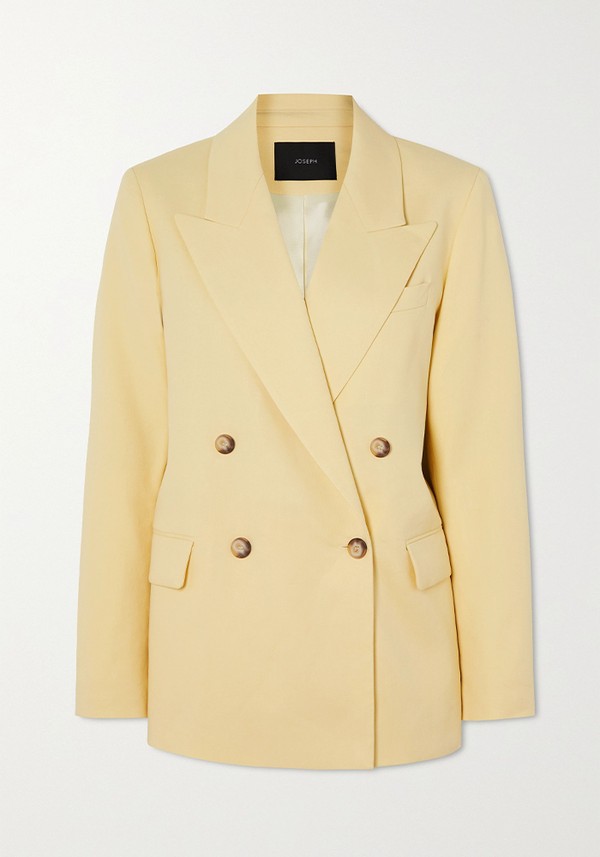 Jaden Double-Breasted Linen-Blend Blazer from Joseph