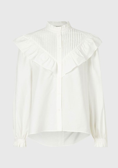 Fiala Frill Silk Blend Shirt  from Allsaints