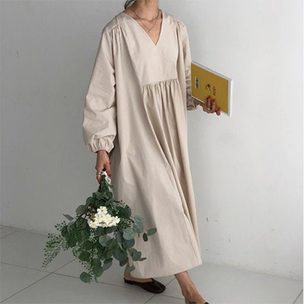 Cotton Loose Tunic Dress
