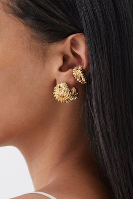 Talisman Gold-Plated Hoop Earrings from Paola Sighinolfi