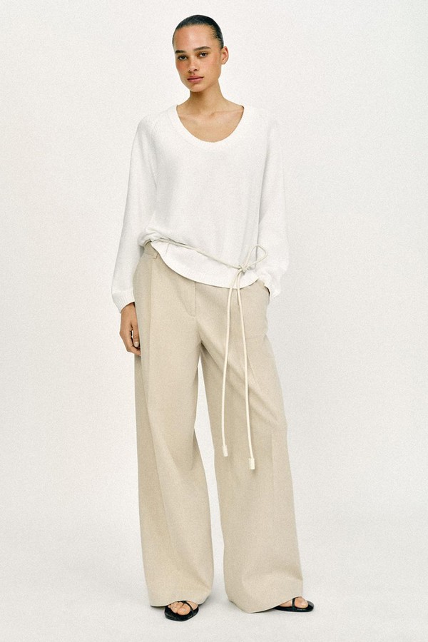 Round Neck Knit Jumper