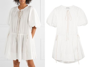 Honour Lace-up Broderie Anglaise Cotton Mini Dress from Zimmermann