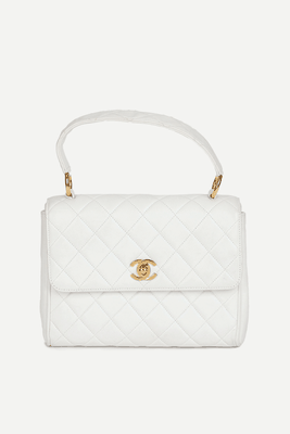 Quilted Lambskin Vintage Classic Kelly Top Handle Bag from Chanel