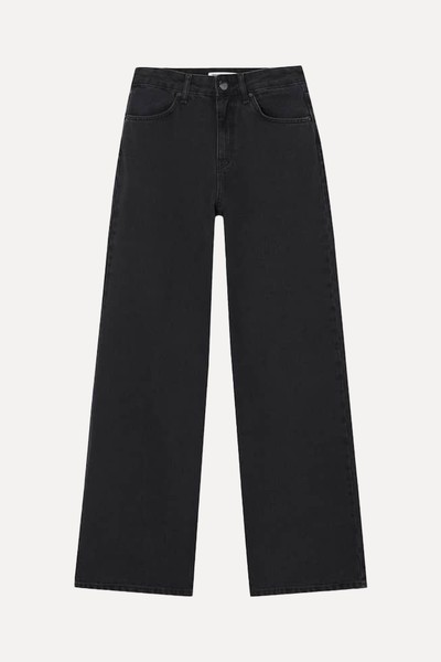 High-Waist Wide-Leg Jeans from Pull & Bear