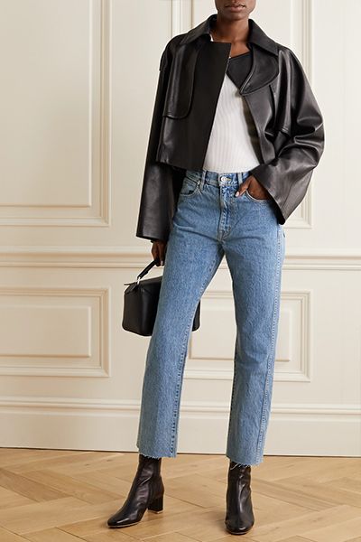 Hero High-Rise Straight-Leg Jeans