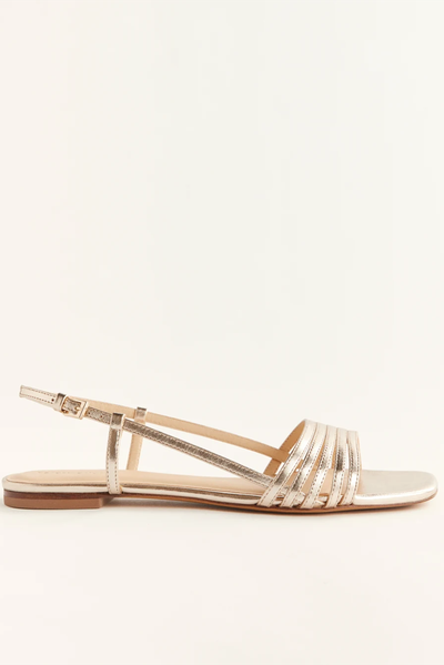 Millie Lattice Flat Sandal from Reformation