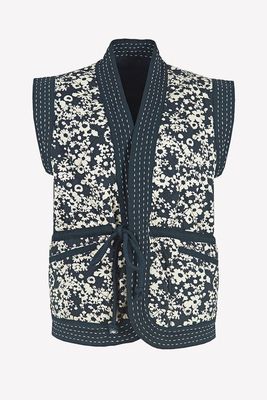Devin Reversible Cotton Twill Quilted Gilet from By Iris