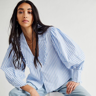 19 New Collar Blouses We Love