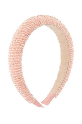 Pretty Pink Beaded Alice Band from Accessorize