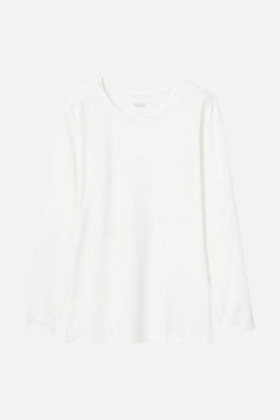 Crew Neck Long Sleeved Thermal Top from Uniqlo