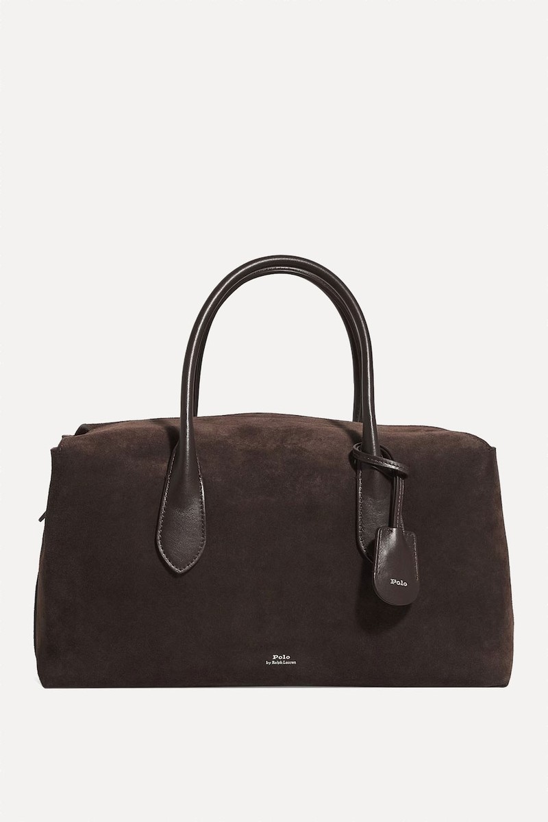 Suede Bellport Satchel Bag from Polo Ralph Lauren
