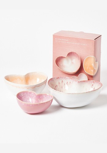 Amara Heart Bowls Set Of Three from Oliver Bonas