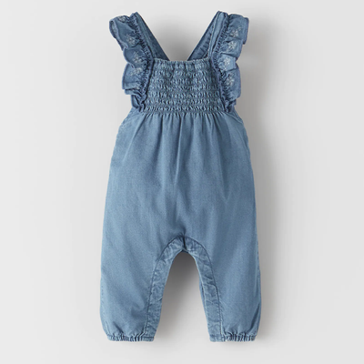 Smocked Dungarees 