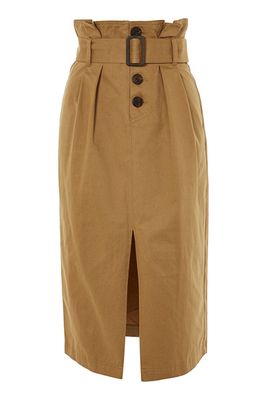 Utility Button Midi Skirt from Topshop
