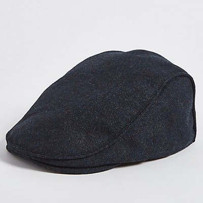 Wool Blend Flat Cap from M&S