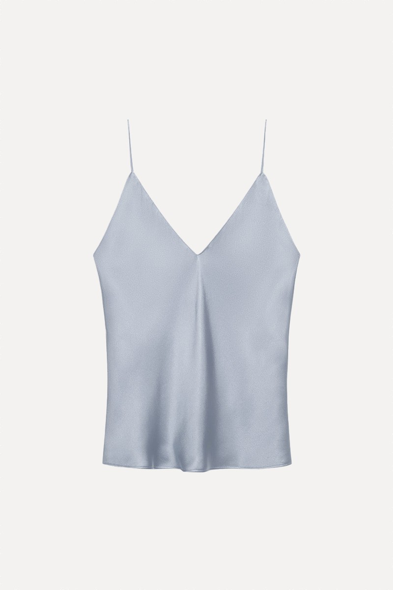 Ellen V-Neck Silk Top from Anine Bing