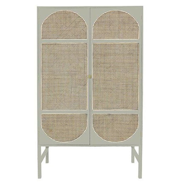 Retro Webbing Wardrobe Light Gray from HK-Living