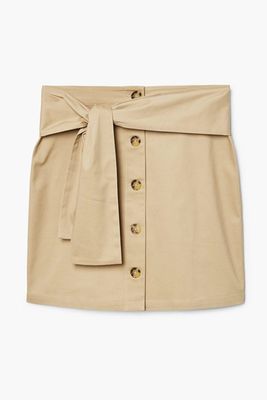 Bow Cotton Skirt from Mango