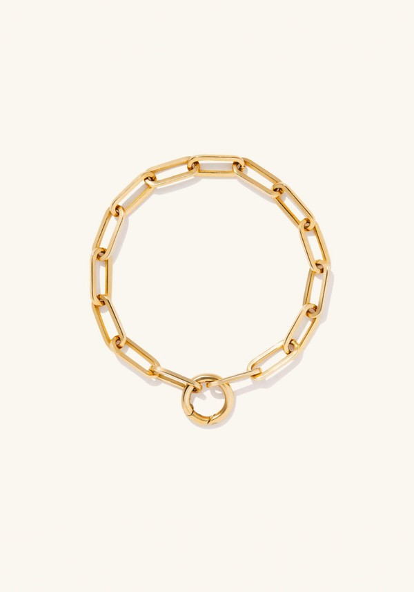 Paperclip Chain Charm Bracelet