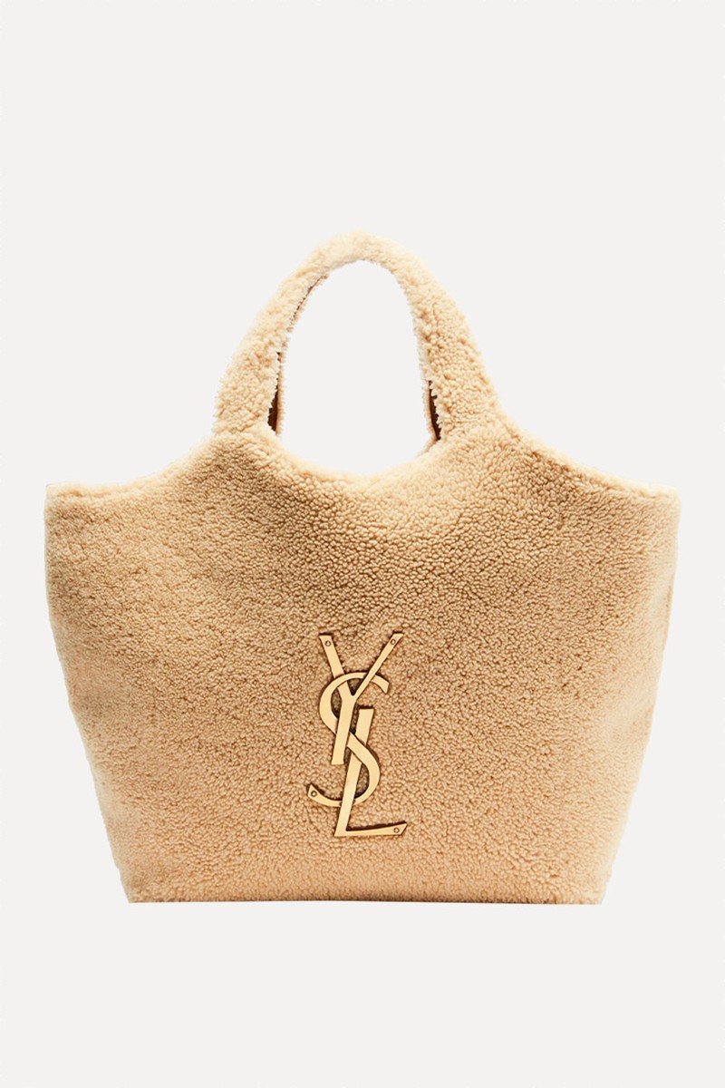 Icare Extra Large Embellished Shearling Tote from Yves Saint Laurent