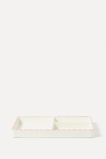 Scallop Ceramic Tray from Oliver Bonas