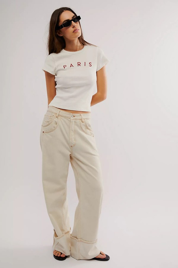 Destination Pointelle Tee from Free People