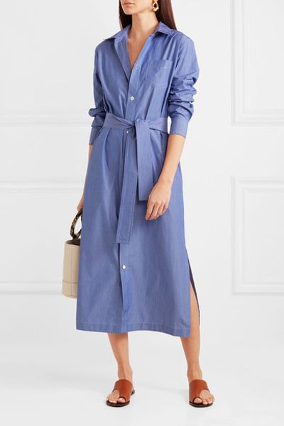 Millie Striped Cotton-Poplin Midi Shirt Dress from A.P.C Atelier