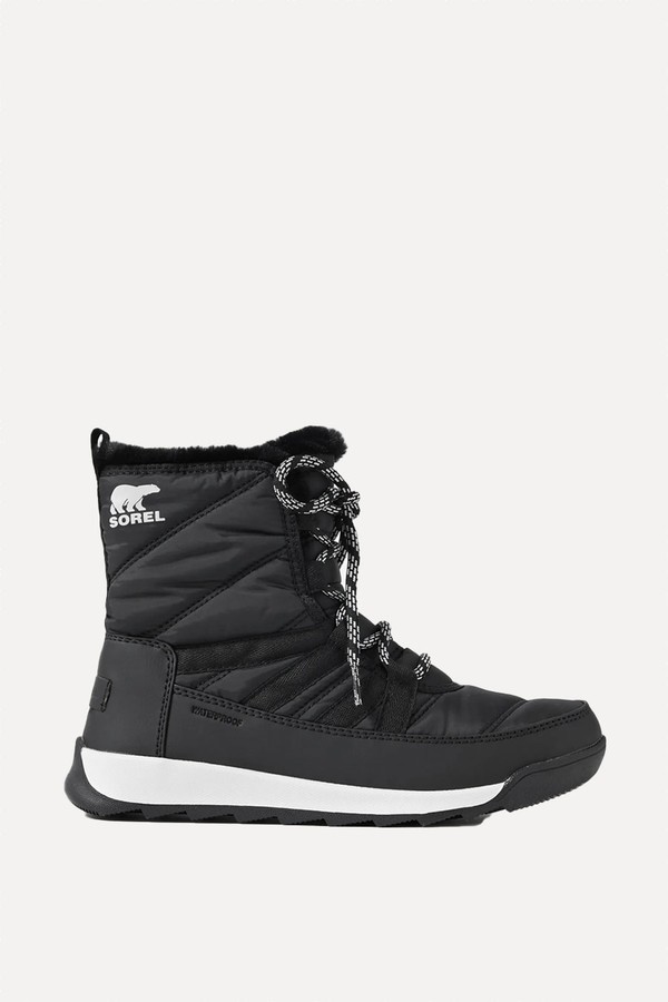 Whitney II Faux Fur-Trimmed Shell Ankle Boots from Sorel