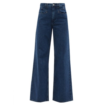 Lemony High-Rise Wide-Leg Jeans from Isabel Marant