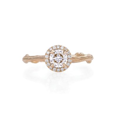 Queen of Hearts Diamond Halo Ring