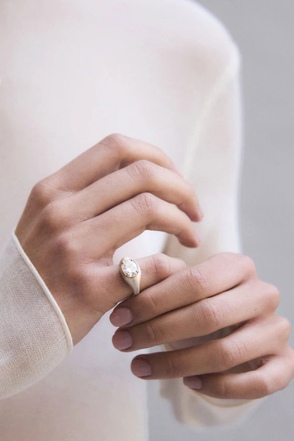 The Gold Pebble Ring from Heavenly London