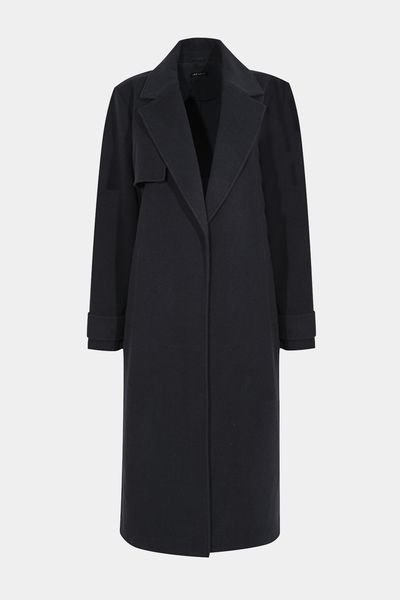 Tailored Unlined Longline Belted Coat