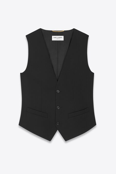 Vest In Grain De Poudre from Saint Laurent