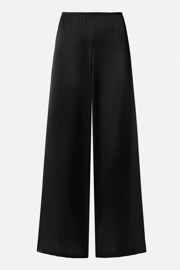 Barb Satin Wide-Leg Pants from LESET 