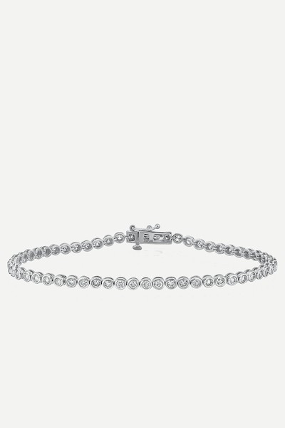 Diamond Tennis Bracelet Rubover Style