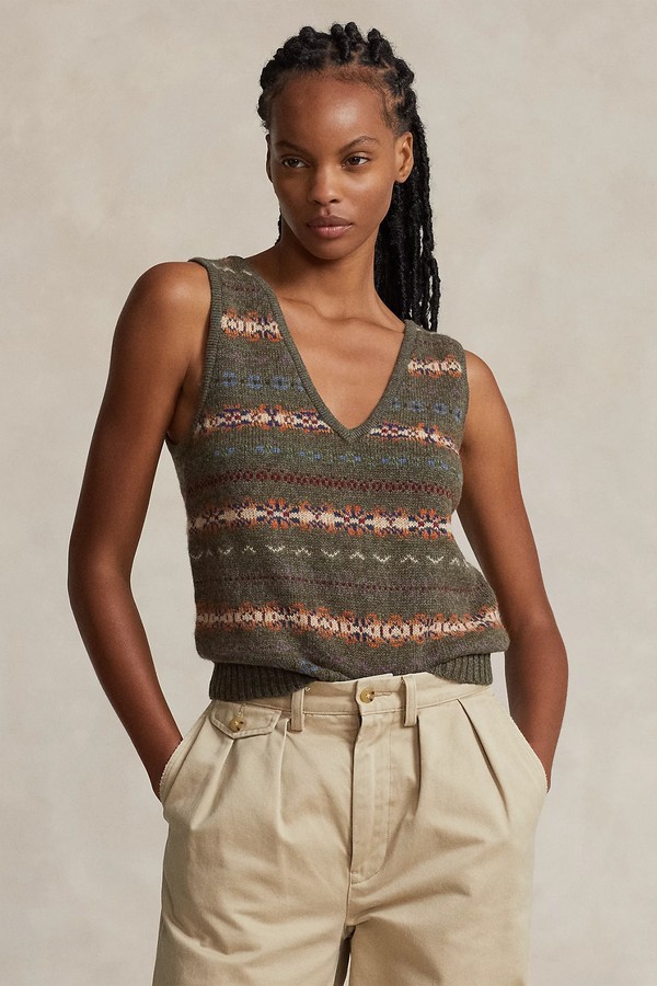 Fair Isle Sleeveless Jumper