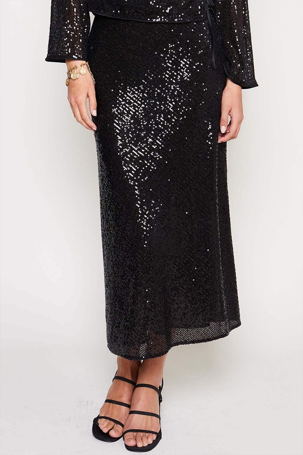 Ardith Sequin Midi Skirt