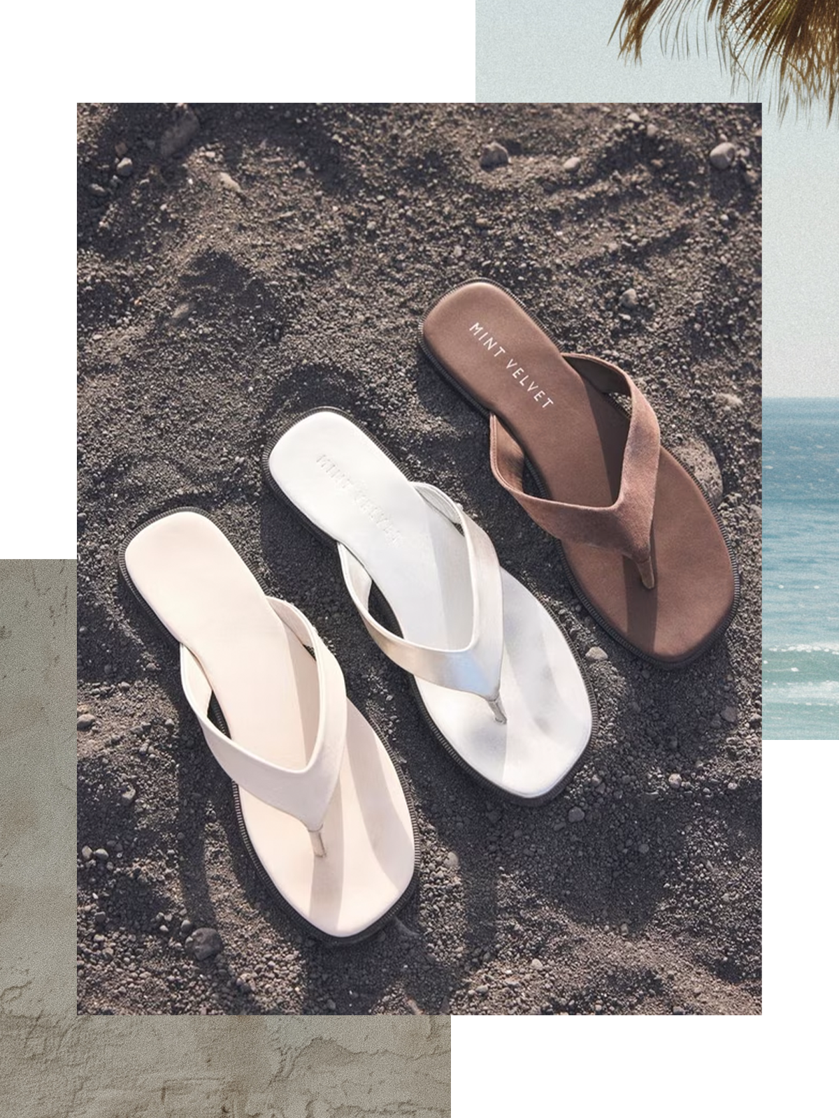 Leather Flip Flops from Mint Velvet