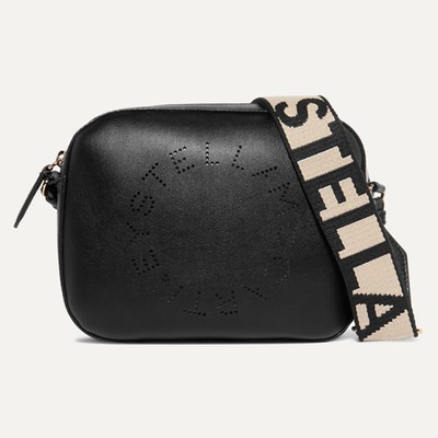 Logo-Strap Faux-Leather Camera Bag from Stella McCartney