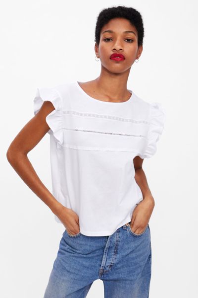 Frilled T-Shirt from Zara