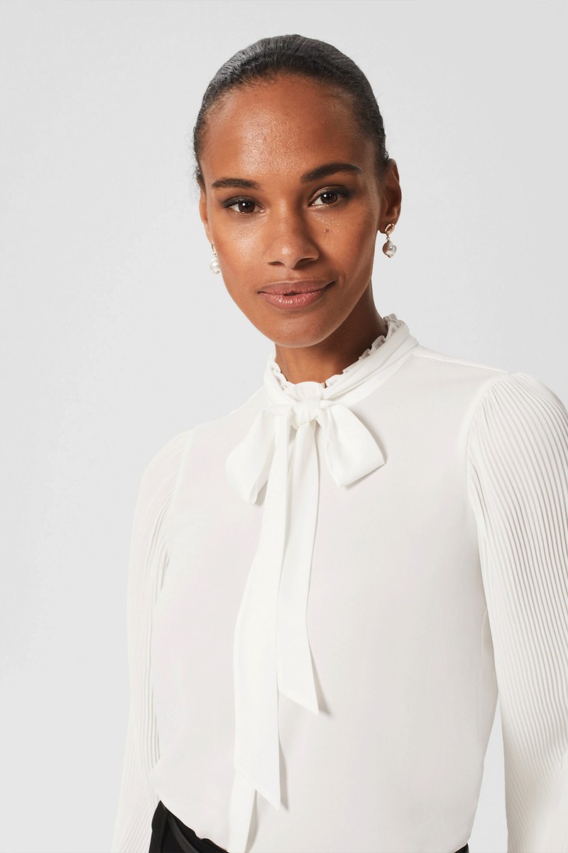 High Neck Long Sleeve Blouse from Hobbs