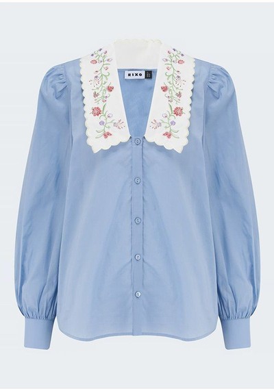 Lila Blouse In Cornflower from Rixo