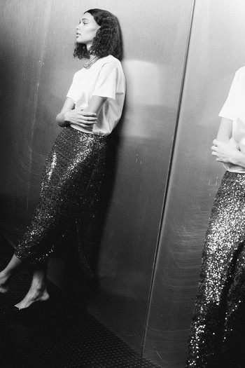 Sequined Midi Skirt from H&M