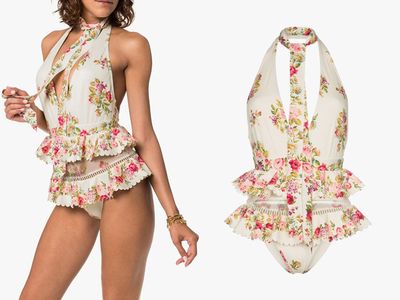 Honour Ruffled Floral Swimsuit from Zimmerman