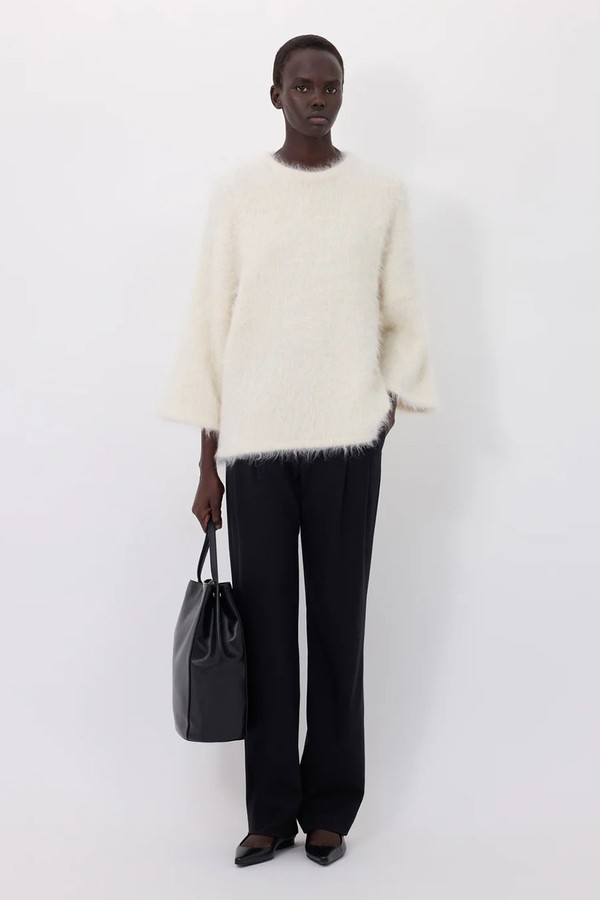 Mae Hairy Alpaca Sweater from Loulou De Saison