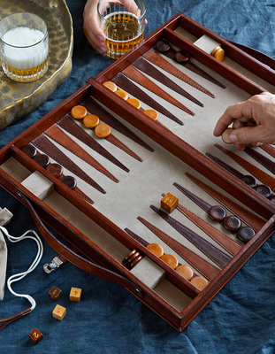 Leather Backgammon Set, £399